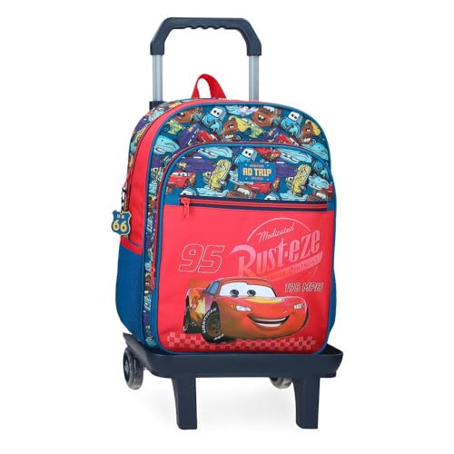 Disney Joumma Bags, Cars Rd Trip, Zaino Scolastico, Realizzato In Poliestere, Spalline Larghe, Ergonomiche E Imbottite, Leggero E Pratico Per Offrire