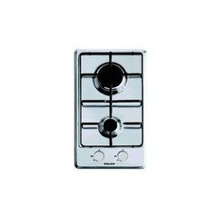 Glem Gt32Ix P.Cott. 30Cm 2F/Gas G.Smaltate Inox Serie Domino