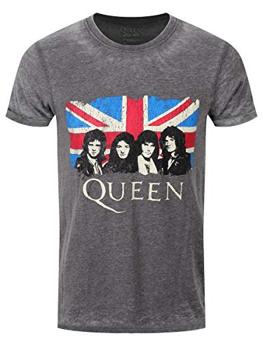 T-Shirt # S Grey Unisex # Vintage Union Jack