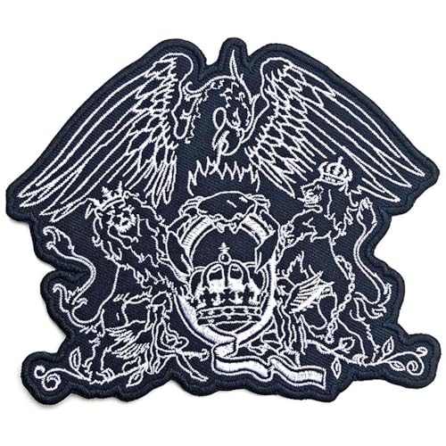 Rock Off Officially Licensed Products Queen Patch Cut Out Crest Band Logo Nuovo Ufficiale Embroidered Woven Iron On