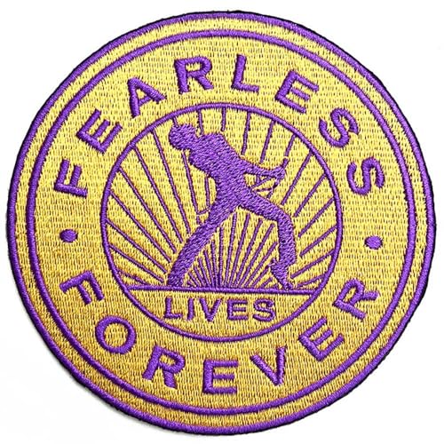Rock Off Officially Licensed Products Queen Patch Fearless Band Logo Nuovo Ufficiale Embroidered Woven Iron On