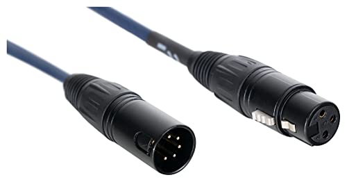 Pronomic Stage 3F5M-0.2 Cavo Adattatore Dmx Da 3 Pin Female A 5 Pin Male 20 Cm