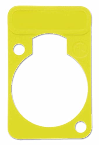 D-Shell Plate - Yellow Bpsca Dss-Yellow - Av09173 Di Neutrik