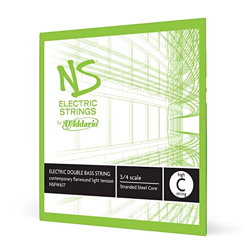 Corda Singola Do Soprano D'Addario Ns Contemporary Per Contrabbasso Elettrico, Scala 3/4, Tensione Media