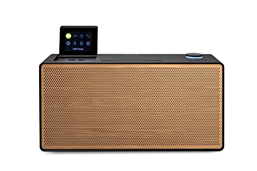 Pure Evoke Home - Sistema Musicale Tutto In Uno (Radio Dab +/Fm, Radio Internet, Spotify Connect, Bluetooth, Lettore Cd), Edizione Speciale, Nero/Legn
