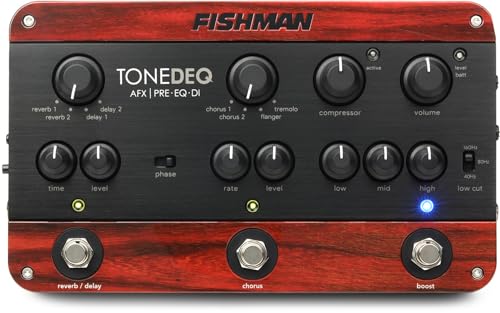 Preamplificatore Con Equalizzazione, D.I. E Doppia Sezione Effetti Fishman Tonedeq Afx