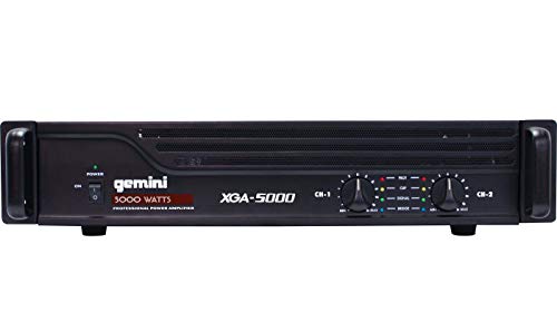 Gemini Xga-5000 Amplificatore Finale Di Potenza Hi-Fi (5000 Watt Max, 2/1 Canali, Ponticellabile, Limitatore)