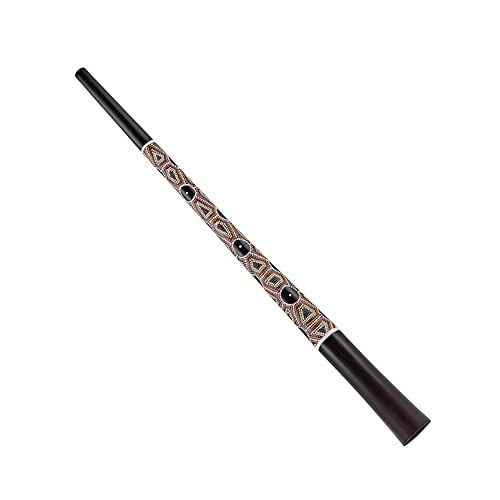 Sonic Energy Sliced Pro Didgeridoo – Strumento Da Viaggio Con Montaggio A Vite – Accordatura E – Mogano, Black Dotted (Ddprofpe)