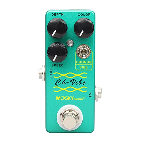 Mosky Ch-Vibe - Pedale Chorus/Vibrato Stile Vintage, Verde