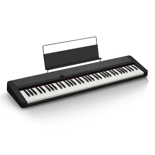 Casio Ct-S1-76Bk Tastiera Per Pianoforte Con 76 Tasti Sensibili Alla Velocità E 61 Toni In Nero