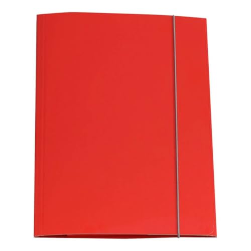 Cartotecnica Del Garda, Cartellina Plastificato Lucida Con Elastico, Rosso, 26X34 Cm, 1 Pz