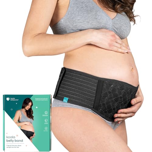 Koala Babycare – Fascia Gravidanza Sostegno Pancia E Schiena – Pancera Gravidanza Per Alleviare Il Dolore E Sentirti Più Leggera - Nera