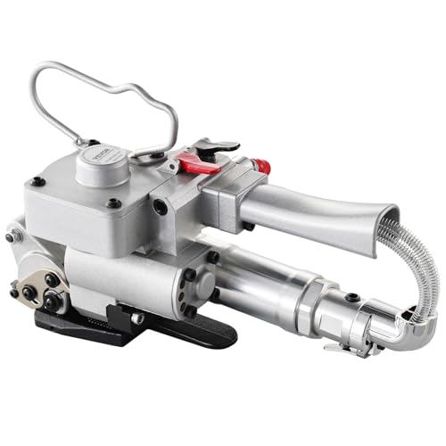 Vevor Reggiatrice Pneumatica, Per Cinghie In Plastica Pet Da 19-25 Mm, Macchina Per Reggiatura Per Imballaggio, Pressa Portatile, Macchina Per Imballa