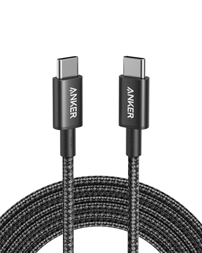 Anker Cavo Usb C In Nylon Da Usb C A Usb C 2.0, 100 W 3 M, Nuovo Ricarica Rapida, Per Iphone 15/15 Pro, Macbook, Ipad, Samsung Galaxy S23 E Altro (Ner