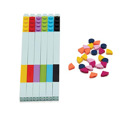 Iq Lego Dots Set Di 6 Penne In Gel, Kit Fai Da Te Per Bambini, Ottimo Regalo Di Compleanno Per I Bambini Che Amano I Giocattoli Creativi E I Set Artig