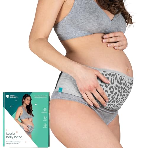 Koala Babycare – Fascia Gravidanza Sostegno Pancia E Schiena – Pancera Gravidanza Per Alleviare Il Dolore E Sentirti Più Leggera - Leopardata