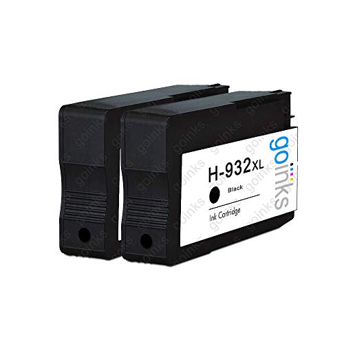 Go Inks 2 Cartucce Di Inchiostro Nero Per Sostituire Hp 932Bk (Hp932Xl) Compatibile/Non-Oem Per Stampanti Hp Officejet