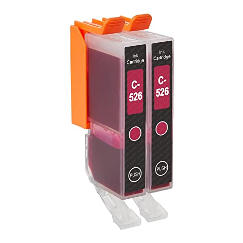 Go Inks 2 Cartucce Di Inchiostro Magenta Per Sostituire Cli-526M Compatibile/Non Oem Per Stampanti Pixma