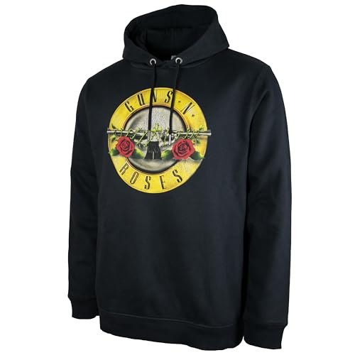 Amplified Felpa Pesante Con Cappuccio, Guns N Roses Drum, Xxl