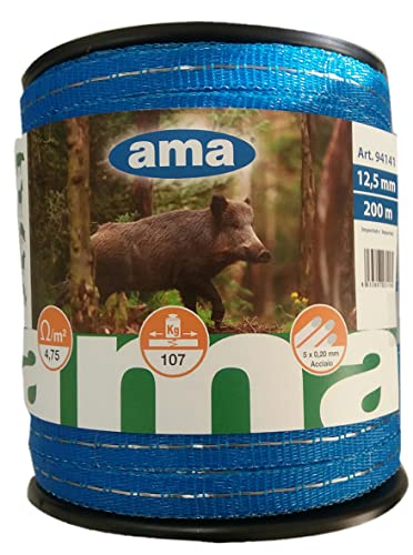 Ama Bandella Per Recinzioni Animali Selvatici Fino A 107Kg: Banda Per Recinto Elettrico Di 200M