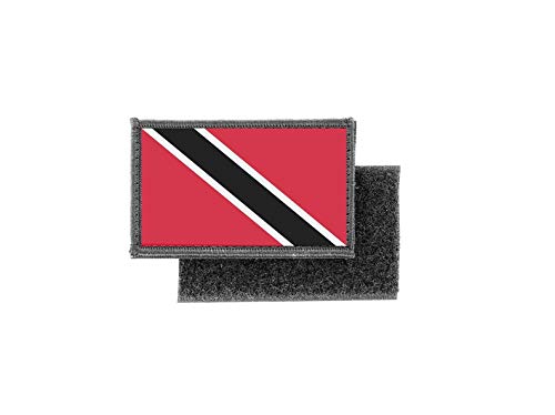 Akachafactory Toppe Toppa Patch Bandiera Stampado Applique Banderina Trinidad Tobago