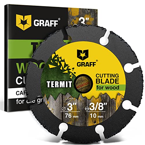 Graff Termit 76Mm Mola Da Taglio Per Legno E Plastica Legno Laminato Cartongesso - Carbide Multi Wheel Per Smerigliatrice Angolare - Disco Da Taglio L