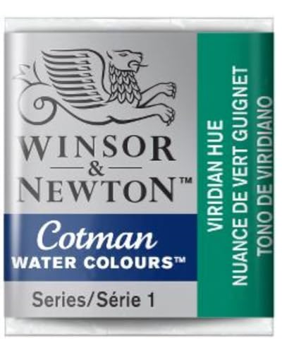 Winsor & Newton 301696 Cotman Colori Acquerello, Bianco (Viridian), 1.9X1.6X1.1 Cm