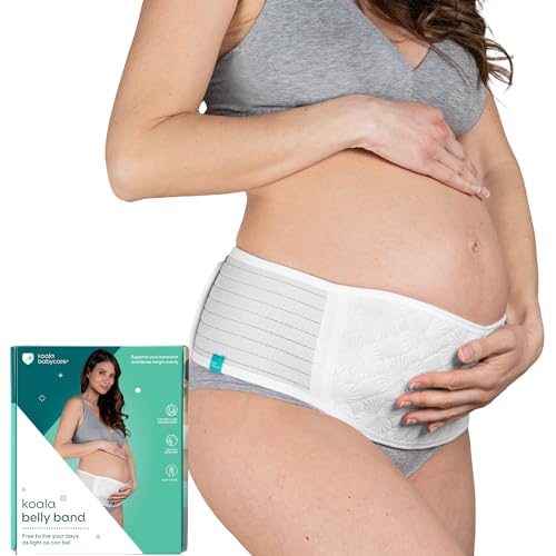 Koala Babycare – Fascia Gravidanza Sostegno Pancia E Schiena – Pancera Gravidanza Per Alleviare Il Dolore E Sentirti Più Leggera - Bianca