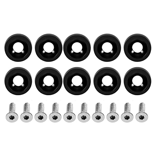 Tuner License Plate - Black License Plate For -Rondella In Acciaio Inox A Testa Cilindrica Inossidabile(Nero) Adatto Permk4