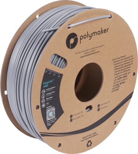 Polymaker Pe01013 Polylite Filament Abs Geruchsarm 2.85Mm 1000G Grigio 1 Pezzo