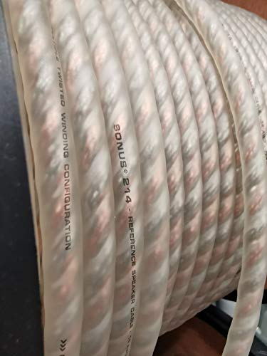 Connection S 214.2 Cavo In Rame Puro Per Diffusori Audiophile 4 Awg (1,75 Mm2 Traslucido) D 3.6 Mm Cavi In Rame Di Qualita' Per Impianti Hifi, Home Te