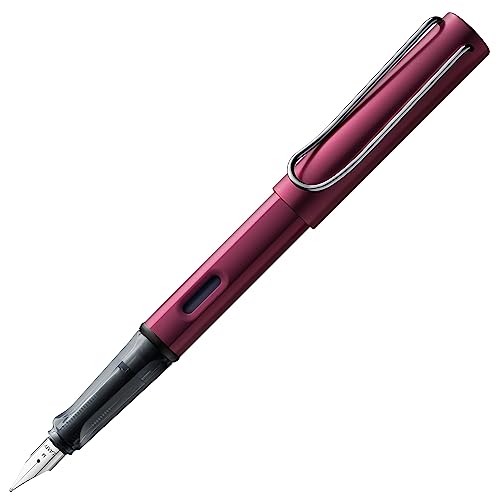 Lamy Al-Star Black Purple - Stilografica Con Impugnatura Ergonomica E Pennino In Acciaio Lucido Misura F - Corpo In Alluminio Leggero - Cartuccia T 10