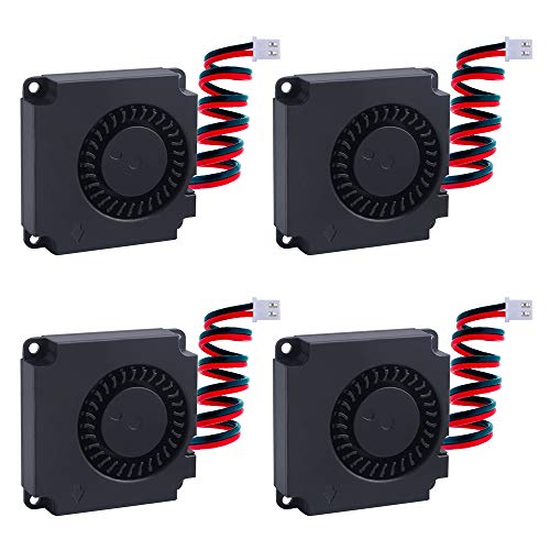 Owootecc - 4 Ventole Di Raffreddamento Cc Brushless, 12 V, Per Stampanti 3D, Formato Mini, Silenziose, Per Il Raffreddamento Di Dissipatori Di Calore