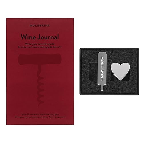 Moleskine Pin Per Taccuino O Agenda Cuore, Spilla Cuore, Personalizza La Chiusura Con Elastico, Idee Regalo Personalizzato, Colore Argento