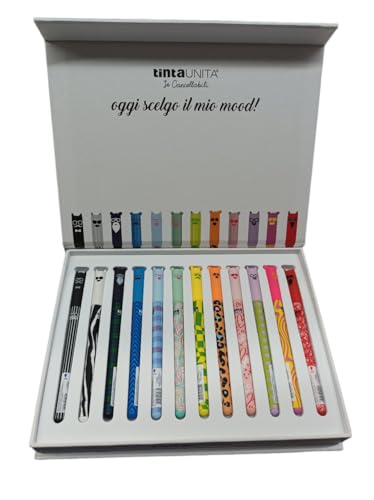 Tinta Unita Penne Cancellabili Fashion Confezione Regalo Da 12 Pezzi