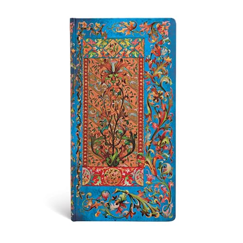 Paperblanks Diari A Copertina Rigida Delphinium | Righe | Delgado (90 × 180 Mm): Lined Slim