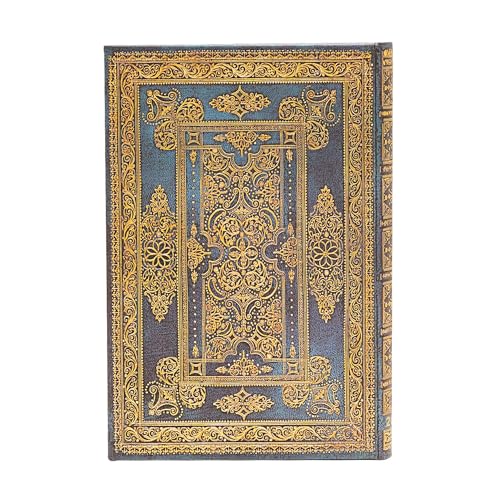 Paperblanks Agenda 12 Mesi 2025, Blu Lussuoso, Orizzontale - Mini (140Mm X 95Mm), Italiano