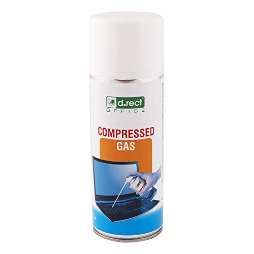 D.Rect - Aria Compressa Spray 400Ml - Purificatore D'Aria Compressa, Pulitore Per Tastiera, Computer Fotocamera Telefono Cellulare - Pulizia Pc Inodor
