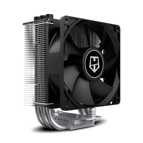 Nox Xtreme Products Hummer H-903 Ventola Per Cpu Compatibile Con Intel&Amd, Ventola Pmw Da 92 Mm, 4 Heatpipes Base In Alluminio E Rame, Colore Nero