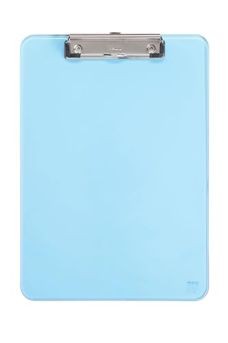 Maul |, Cartella Porta Blocco In Plastica, A4, Con Pinza Blau