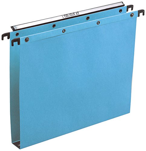 Elba Azo Ultimate Cartelle Sospese Per Cassetto Kraft Blu Scatola Di 25 Fondo 30 Mm Blu