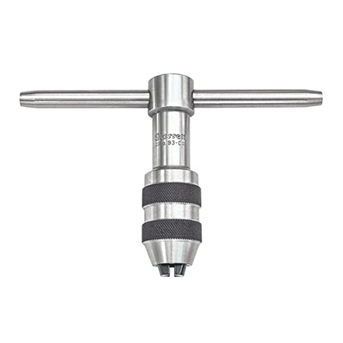 Starrett 93C - T-Handle Giramaschi, 1/4 "- 1/2" Rubinetto