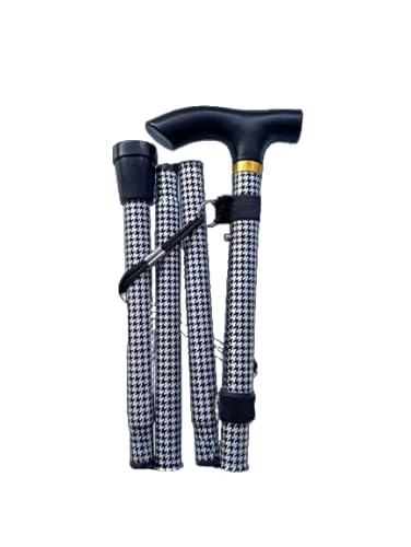 Dogtooth - Bastone Da Passeggio Pieghevole: Elegante Compagno Di Mobilità Con Un Tocco Moderno