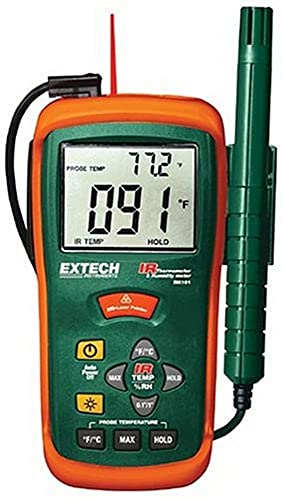 Extech, Igrometro Combinazione Rh101 Con Termometro A Infrarossi, B00023Rz5S