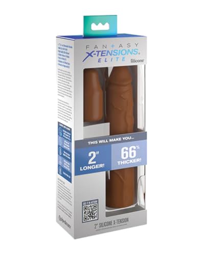 Fantasy X-Tensions Elite 8" Sleeve W/2" Plug - Tan
