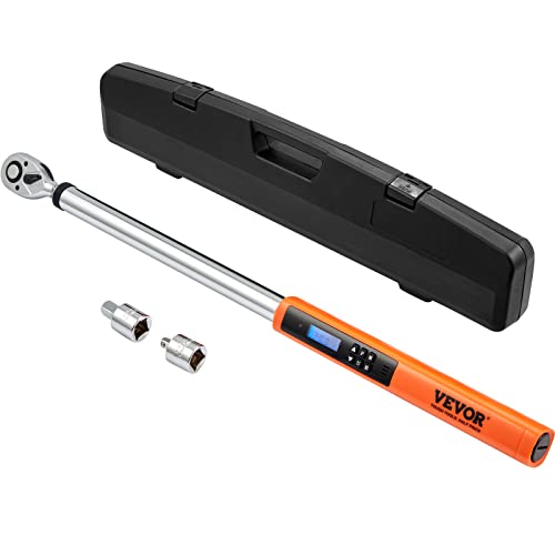 Vevor Chiave Dinamometrica 1/2" Forza Torsione 34-340Nm Kit Di Chiave Dinamometrica Da Officina Per Auto Moto Lettura Digitale Schermo Led Precisione