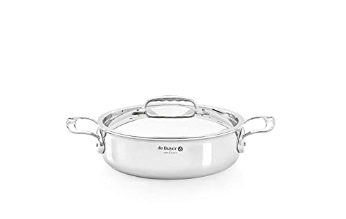 De Buyer Affinity Saucepot Low With Lid 28 Cm