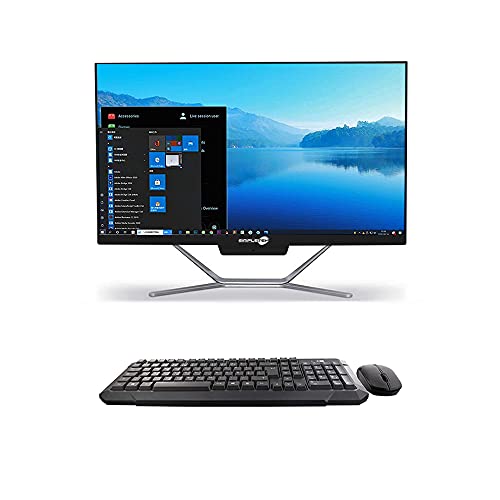 Computer Desktop All In One Aio Intel Core I5 4200M 2.5 Ghz 24" 1080P Wifi Hdmi Webcam Nero (Senza Kit Mouse E Tastiera Wireless, 8Gb Ram Ssd 480Gb +