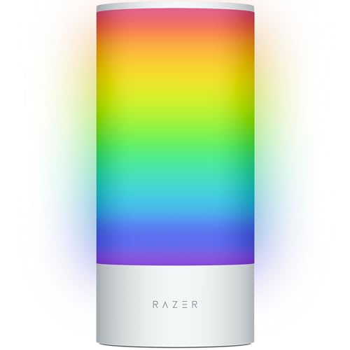 Razer Aether Lampada Smart Pro - Lampada Led Con Illuminazione Multizona (Illuminazione Multizona, Controlli Touch, Razer Chroma Rgb, Compatibilità Co