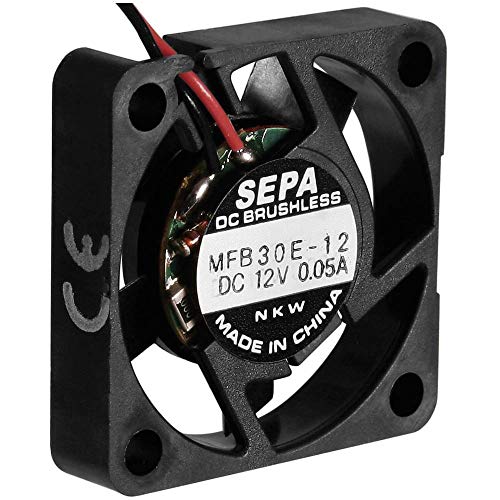 Sepa Mfb30E12 Ventilatore Assiale 12 V/Dc 4.0 M³/H (L X P X A) 30 X 30 X 6.5 Mm